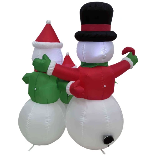 Northlight Lighted Inflatable Family Of Snowman Outdoor Christmas Decoration - 4' 8 Northlight Lighted Inflatable Family Of Snowman Outdoor Christmas Decoration - 4' - Image 6