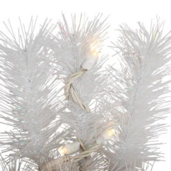 Northlight Pre-Lit White Alaskan Pine Artificial Christmas Wreath, 36-Inch, Warm White LED Lights -Christmas Decor Sale northlight v94182 04 10297.1707418291