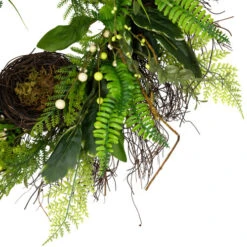 Northlight Green And Brown Foliage Artificial Spring Wreath With Nest - 24" - Unlit -Christmas Decor Sale northlight vm18638 02 93091.1716584134