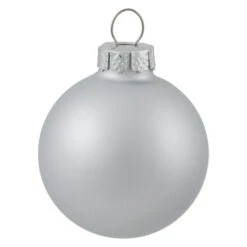 Northlight 10ct Silver Shiny And Matte Glass Ball Christmas Ornaments 1.75" (45mm) -Christmas Decor Sale northlight wy0072820silver 02 20296.1700327071