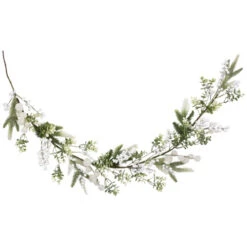 Northlight Glittered Berries And Eucalyptus Artificial Christmas Garland - 5' - Unlit -Christmas Decor Sale northlight yk95979 05 71833.1722387416