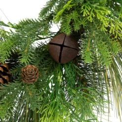 Northlight Real Touch™? Pinecones And Jingle Bells Artificial Christmas Wreath - 26" - Unlit -Christmas Decor Sale northlight yk95982 03 21941.1722387416