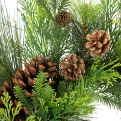 Northlight Real Touch™? Pinecones And Jingle Bells Artificial Christmas Wreath - 26" - Unlit -Christmas Decor Sale northlight yk95982 04 25985.1722387418