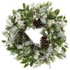 Northlight Real Touch™? Frosted Pinecones And Berries Artificial Christmas Wreath - 24" - Unlit -Christmas Decor Sale northlight yk95990 01 10450.1722387414