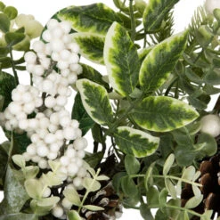 Northlight Real Touch™? Frosted Pinecones And Berries Artificial Christmas Wreath - 24" - Unlit -Christmas Decor Sale northlight yk95990 05 36650.1722387416