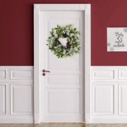 Northlight Real Touch™? Frosted Pinecones And Berries Artificial Christmas Wreath - 24" - Unlit -Christmas Decor Sale northlight yk95990 styled door 05955.1722387416