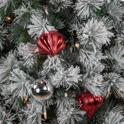 Northlight Pre-Lit Snowy Bristle Pine Artificial Christmas Tree - 4.5' - Clear Lights 7 Northlight Pre-Lit Snowy Bristle Pine Artificial Christmas Tree - 4.5' - Clear Lights - Image 5