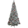 Northlight Pre-Lit Snowy Bristle Pine Artificial Christmas Tree - 7.5' - Warm White LED Lights -Christmas Decor Sale northlight z95344 0120use20for20z95343 50610.1704379351