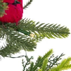 Northlight Pre-Lit LED Mixed Pine Potted Christmas Tree With Berries And Cardinals - 2' - Warm White Lights -Christmas Decor Sale northlight z99346 05 28231.1704379349