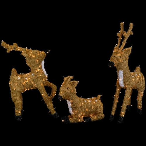 Northlight Pre-Lit Standing Reindeer With Spots Outdoor Christmas Decoration - Brown 7 Northlight Pre-Lit Standing Reindeer With Spots Outdoor Christmas Decoration - Brown - Image 5