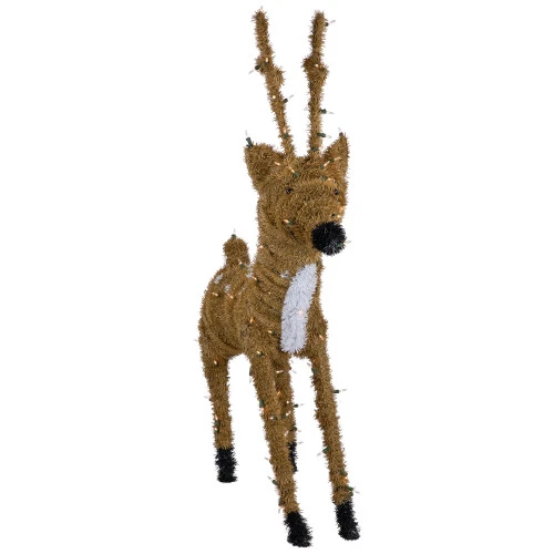 Northlight Pre-Lit Standing Reindeer With Spots Outdoor Christmas Decoration - Brown 8 Northlight Pre-Lit Standing Reindeer With Spots Outdoor Christmas Decoration - Brown - Image 6