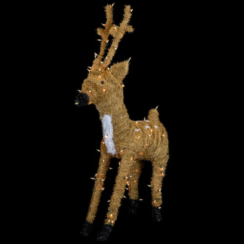 Northlight Pre-Lit Standing Reindeer With Spots Outdoor Christmas Decoration - Brown 9 Northlight Pre-Lit Standing Reindeer With Spots Outdoor Christmas Decoration - Brown - Image 7