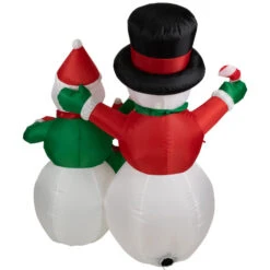 Northlight Inflatable Lighted Snowman Family Christmas Yard Art Decoration - 4' 14 Northlight Inflatable Lighted Snowman Family Christmas Yard Art Decoration - 4' -Christmas Decor Sale northlight zg15616 04 58499.1716584135