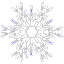 Northlight LED Lighted Snowflake Christmas Window Silhouette - 15" - Pure White And Blue -Christmas Decor Sale northlight zg15718 zg15716 01 55110.1702056329