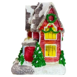 Northlight LED Lighted Snowy House Christmas Village Decoration - 5" - Red -Christmas Decor Sale northlight20dw92547 2 26257.1665610756