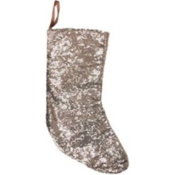 Northlight 17.5" Beige Paillette Sequins Hanging Christmas Stocking -Christmas Decor Sale northlight20hm14693 03 87421.1599873099