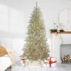 Northlight Metallic Platinum Artificial Tinsel Christmas Tree - 7 Ft Clear Lights -Christmas Decor Sale northlight20v27341 02 stylized20image 8 13 24 98489.1723857306