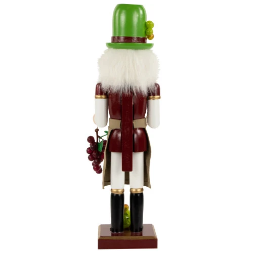14" Green And Red Wine With Grapes Christmas Nutcracker 7 14" Green And Red Wine With Grapes Christmas Nutcracker - Image 5
