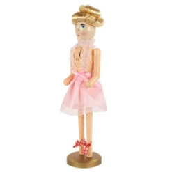 Northlight 15.5" Pink Tutu Blonde Wooden Ballerina Wooden Christmas Nutcracker -Christmas Decor Sale northlight 97151 3 86698.1670057683