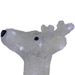 Northlight LED Lighted Commercial Grade Acrylic Reindeer Outdoor Christmas Decoration - 15" - Pure White Lights -Christmas Decor Sale northlight a85639 0520copy 37489.1692112284