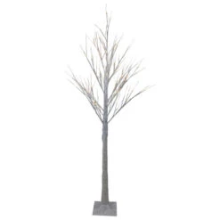 Northlight LED Lighted Christmas Birch Twig Tree Outdoor Decoration - 6' - Warm White Lights