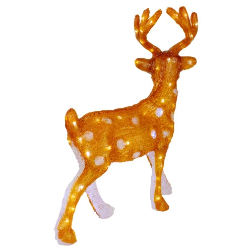 Northlight LED Lighted Commercial Grade Acrylic Reindeer Outdoor Christmas Decoration - 24" - Warm White 7 Northlight LED Lighted Commercial Grade Acrylic Reindeer Outdoor Christmas Decoration - 24" - Warm White - Image 5