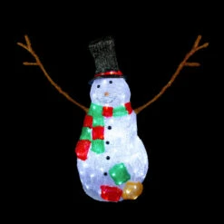 Northlight Lighted Commercial Grade Acrylic Snowman Outdoor Christmas Decoration - 23" -Christmas Decor Sale northlight a92006 black 37383.1701710478