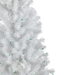 Northlight 4' Pre-Lit White Artificial Christmas Tree, Green Lights -Christmas Decor Sale northlight b03895 02 41720.1692285353