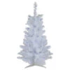 Northlight 3' Pre-Lit White Pine Slim Artificial Christmas Tree - Blue Lights -Christmas Decor Sale northlight b03898 41610.1665611926
