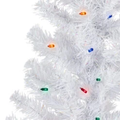 Northlight Pre-lit Medium White Pine Artificial Christmas Tree - 3' - Multi-Color Lights -Christmas Decor Sale northlight b03900 02 93387.1714423576