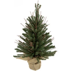 Northlight 18" Warsaw Twig Artificial Christmas Tree In Burlap Base - Unlit