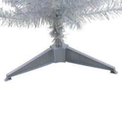 4' Holographic Silver Tinsel Slim Artificial Christmas Tree - Unlit -Christmas Decor Sale northlight b83506 3 88136.1607482679