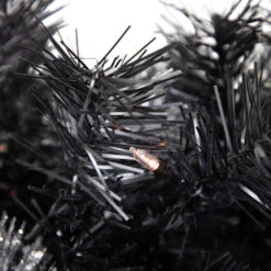 Northlight Pre-Lit Battery Operated Black Bristle Christmas Wreath - 36" - Warm White LED Lights -Christmas Decor Sale northlight b83534 4 30801.1684847034