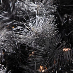 Northlight Pre-Lit Battery Operated Black Bristle Christmas Wreath - 36" - Warm White LED Lights -Christmas Decor Sale northlight b83534 5 05010.1684847034