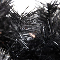 Northlight Pre-Lit LED B/O Iced Christmas Garland - 6' X 9" - Black - Warm White Lights -Christmas Decor Sale northlight b83536 4 32849.1684847034