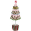 Northlight Frosted Waffle Cone Christmas Cupcake Tree - 10.25"
