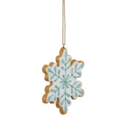 3.75" White And Green Christmas Snowflake Ornament -Christmas Decor Sale northlight cb94893 04 72136.1695052445
