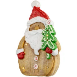Northlight LED Lighted Gingerbread Santa Claus Glittered Christmas Figure - 15.5" -Christmas Decor Sale northlight cb94910 02 12041.1694620063