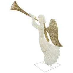 Northlight Lighted Glittered Trumpeting Angel Outdoor Christmas Decoration - 48" - Clear Lights -Christmas Decor Sale northlight ct2058 397w 066 03 87065.1689690993