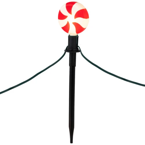 Northlight Set Of 4 Lighted Peppermint Twist Candy LED Christmas Pathway Markers 14.5" 6 Northlight Set Of 4 Lighted Peppermint Twist Candy LED Christmas Pathway Markers 14.5" - Image 4