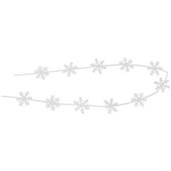 Northlight 4' White Felt Winter Snowflake Garland 9 Northlight 4' White Felt Winter Snowflake Garland -Christmas Decor Sale northlight da92489 2new 09293.1661972786
