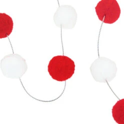 Northlight 9' Red And White Plush Snowball Christmas Garland 7 Northlight 9' Red And White Plush Snowball Christmas Garland -Christmas Decor Sale northlight da92491 3 85465.1661972784