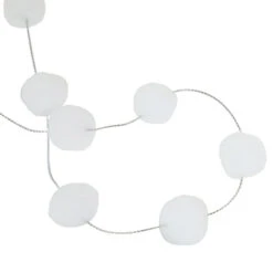 Northlight 9' White Plush Snowball Christmas Garland -Christmas Decor Sale northlight da92493 4 84650.1665611638