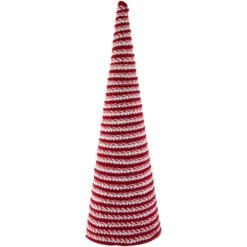 Northlight Candy Cane Swirled Christmas Cone Tree - 19.5" - White And Red -Christmas Decor Sale northlight df94823 2 21760.1693409623