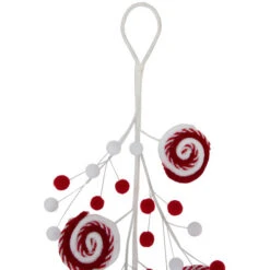 Northlight 30" Candy Cane Swirls And Pom Poms Christmas Garland -Christmas Decor Sale northlight df94827 2 79488.1693409622