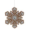 Northlight 10" Gingerbread And White Snowflake Christmas Ornament - 10" -Christmas Decor Sale northlight df94829 1 36419.1693409619