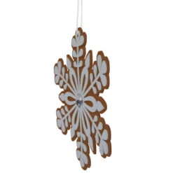 Northlight 10" Gingerbread And White Snowflake Christmas Ornament - 10" 11 Northlight 10" Gingerbread And White Snowflake Christmas Ornament - 10" -Christmas Decor Sale northlight df94829 4 88979.1693409622