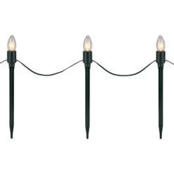 Northlight Set Of 15 Clear Lighted C9 Shape Christmas Pathway Markers, Green Wire -Christmas Decor Sale northlight dl15983 02 94445.1710790731