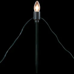 Northlight Set Of 15 Clear Lighted C9 Shape Christmas Pathway Markers, Green Wire -Christmas Decor Sale northlight dl15983 onblack 95863.1710790731