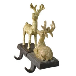 Northlight Reindeer Glittered Christmas Stocking Holders - 8.5" - Gold - Set Of 2 -Christmas Decor Sale northlight dw15127 2 60449.1664811132